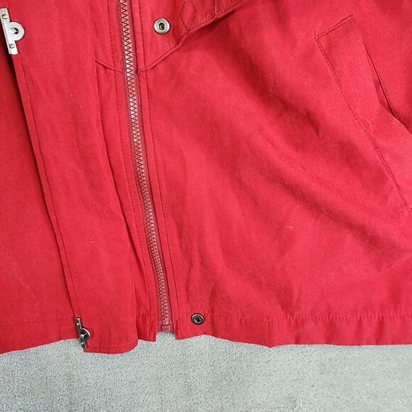 Womens Vintage Westbound Suede Red Jacket Full Zip & Button Up Polyester Blend L - Picture 5 of 8